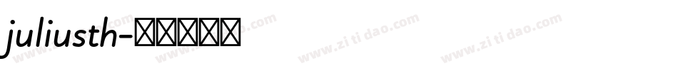 juliusth字体转换