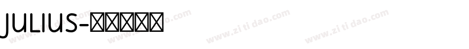 JULIUS字体转换