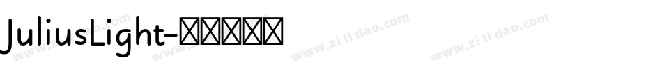 JuliusLight字体转换