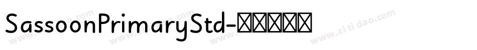 SassoonPrimaryStd字体转换