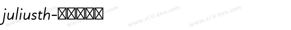 juliusth字体转换