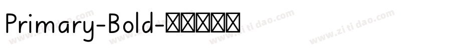 Primary-Bold字体转换