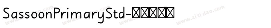 SassoonPrimaryStd字体转换
