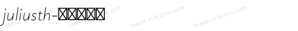 juliusth字体转换