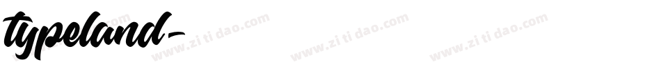 typeland字体转换
