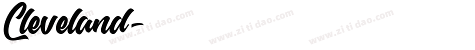 Cleveland字体转换