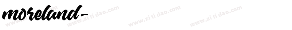 moreland字体转换