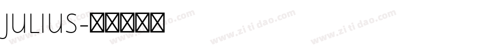 JULIUS字体转换