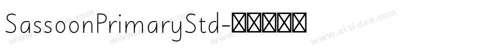 SassoonPrimaryStd字体转换