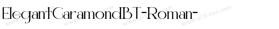 ElegantGaramondBT-Roman字体转换
