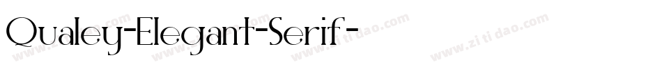 Qualey-Elegant-Serif字体转换