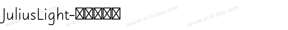 JuliusLight字体转换