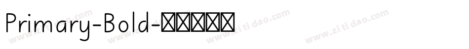 Primary-Bold字体转换