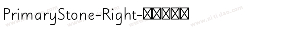 PrimaryStone-Right字体转换
