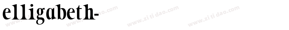 elligabeth字体转换