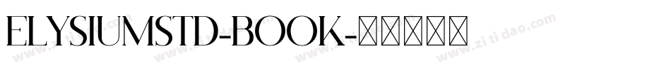 ElysiumStd-Book字体转换