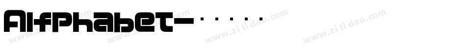 Alfphabet字体转换