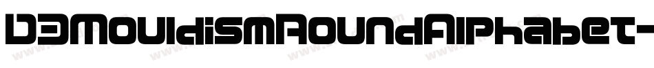 D3MouldismRoundAlphabet-1GAj字体转换
