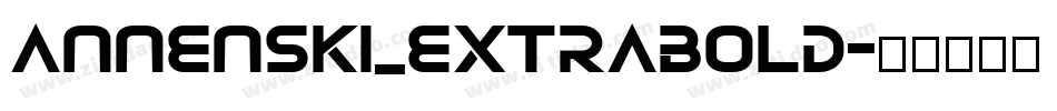 annenski_extrabold字体转换
