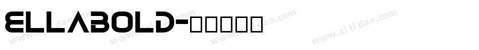 ellabold字体转换