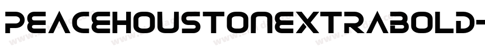 peacehoustonextrabold字体转换