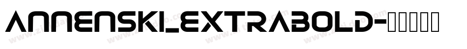 annenski_extrabold字体转换