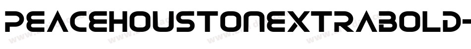 peacehoustonextrabold字体转换