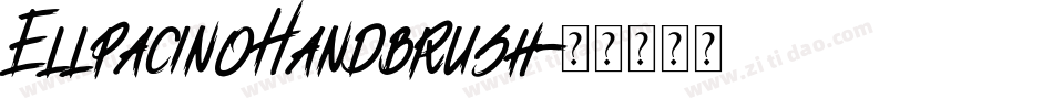 EllpacinoHandbrush字体转换
