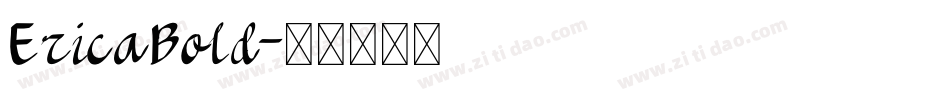 EricaBold字体转换