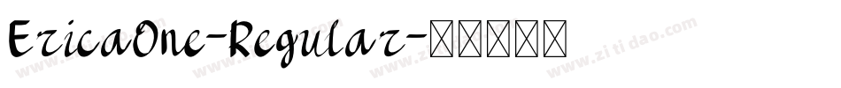 EricaOne-Regular字体转换