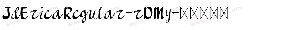 JdEricaRegular-rDMy字体转换