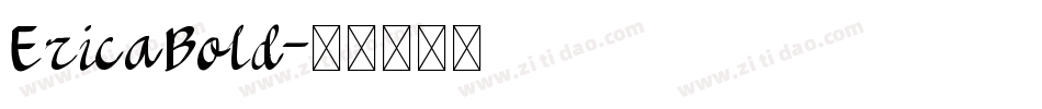 EricaBold字体转换