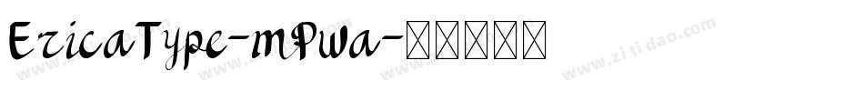 EricaType-mPwa字体转换