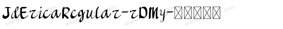 JdEricaRegular-rDMy字体转换
