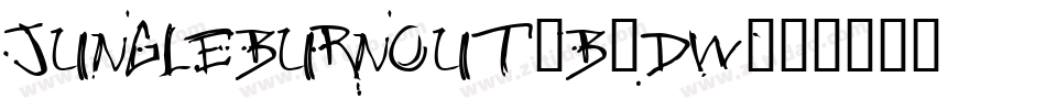 JungleBurnout-B0dw字体转换