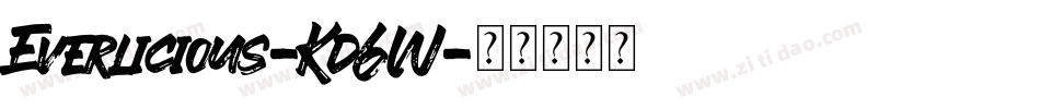 Everlicious-Kd6W字体转换