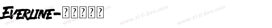 Everline字体转换