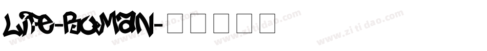 Life-Roman字体转换