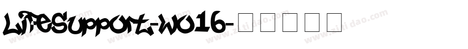 LifeSupport-wo16字体转换