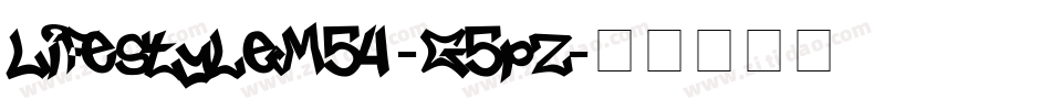 LifestyleM54-G5pZ字体转换