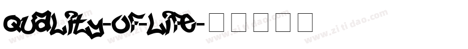 Quality-of-Life字体转换