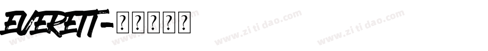 EVERETT字体转换