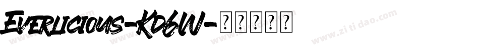 Everlicious-Kd6W字体转换
