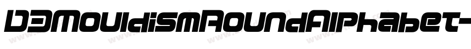 D3MouldismRoundAlphabet-1GAj字体转换