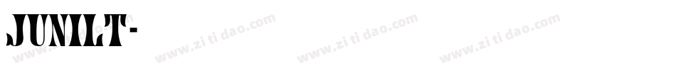 JUNILT字体转换