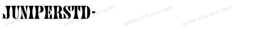 JuniperStd字体转换
