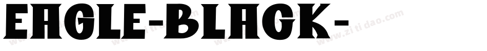Eagle-Black字体转换