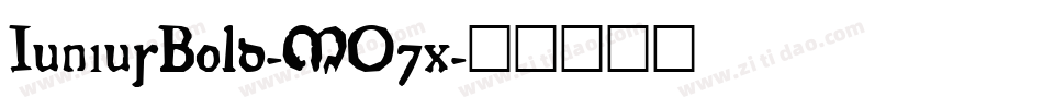 JuniusBold-MO7x字体转换