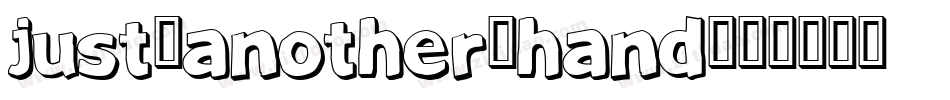 Just-Another-Hand字体转换