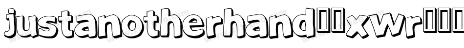 JustAnotherHand-7XwR字体转换
